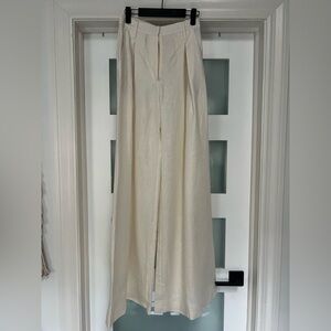 Andres Otalara Wide leg linen pants
